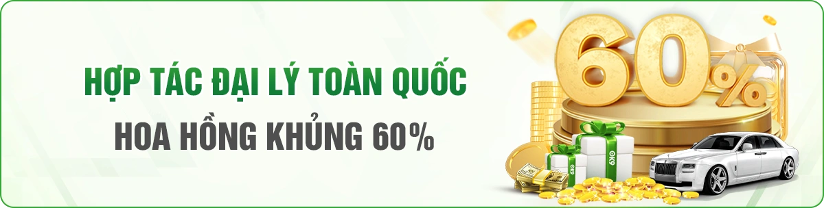 Hợp tác đại lý toàn quốc hoa hồng lên đến 60%